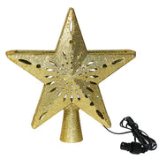 Christmas Star Decorate LED Projection Light Tree Top Rotating Snowflake Pentagram - Christmas Trees USA