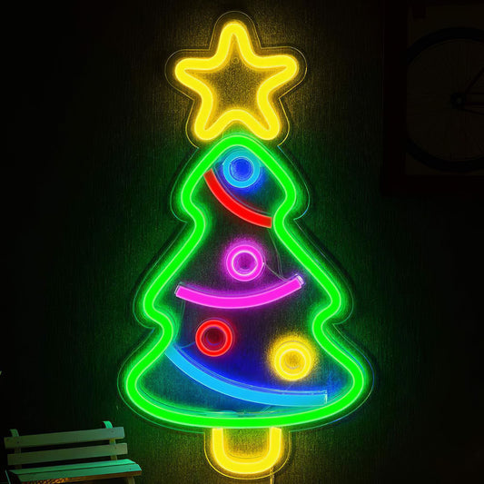 Christmas Tree Neon Ligh Neon Sign Indoor - Christmas Trees USA