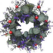 Simulated Fake Flower Garland Ornamental Red Berry Wreath - Christmas Trees USA