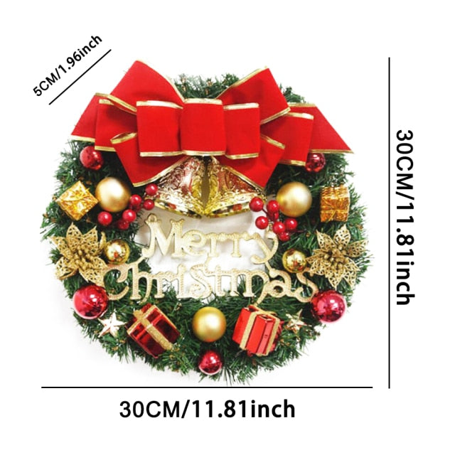 Christmas Wreath Pendant For Front Door - Christmas Trees USA