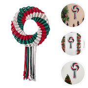 Christmas Wreath Wall Hanging Woven Ornament - Christmas Trees USA