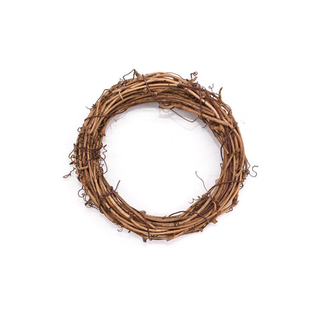 35/25/20/15cm Rattan Craft Floral Hoop Christmas Wreath - Christmas Trees USA