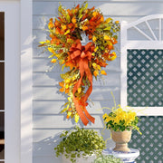 Autumn Wreath Christmas Decoration Thanksgiving Garland - Christmas Trees USA