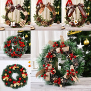Artificial Christmas Wreath Colorful Beautiful Wall Window Wreath - Christmas Trees USA