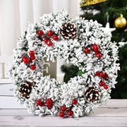 Artificial Christmas Wreath Colorful Beautiful Wall Window Wreath - Christmas Trees USA