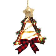 LED Christmas Wreath Door Hanging Snowman Wreath - Christmas Trees USA