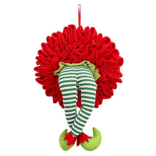Christmas Elf Thief Santa Legs Wreath Ornaments - Christmas Trees USA