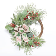Christmas Wreath Pine Artificial Hanging - Christmas Trees USA