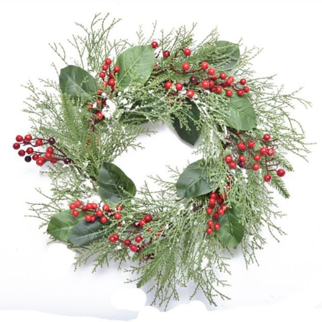 Christmas Wreath Pine Artificial Hanging - Christmas Trees USA