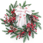 Christmas Wreath Pine Artificial Hanging - Christmas Trees USA