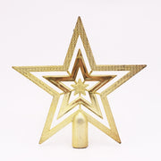 Gold Glitter Christmas Tree Topper Star