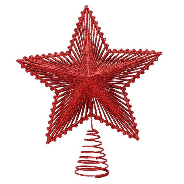 Sparkling Christmas Tree Topper Hollow out Star