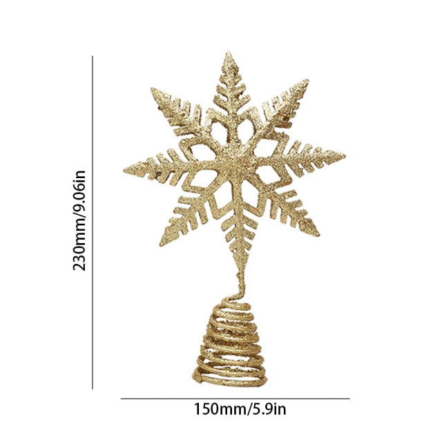 Snowflake Christmas Tree Topper