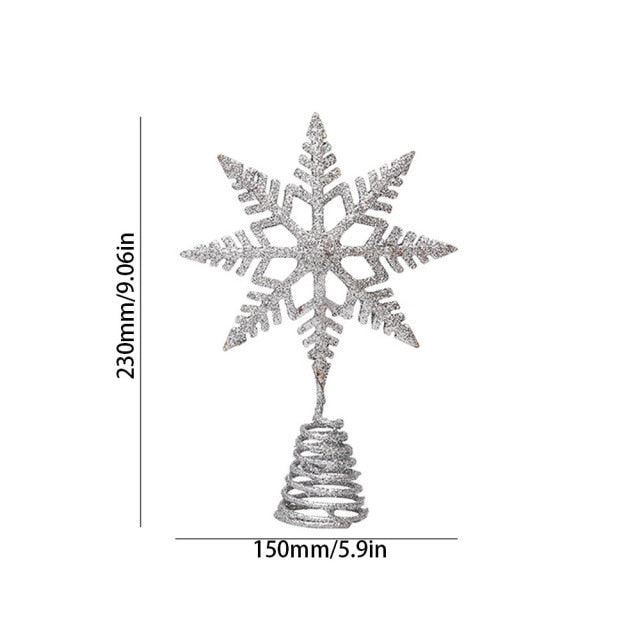 Snowflake Christmas Tree Topper