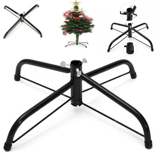Christmas Tree Stand Green Metal Holder Base Cast Iron Stand 4 Feets