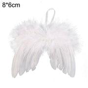 Feather Wing White/black red Lovely Angel Christmas Tree Hanging Decoration