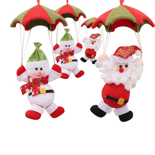 Christmas Ornaments Skydiving Santa Claus Doll