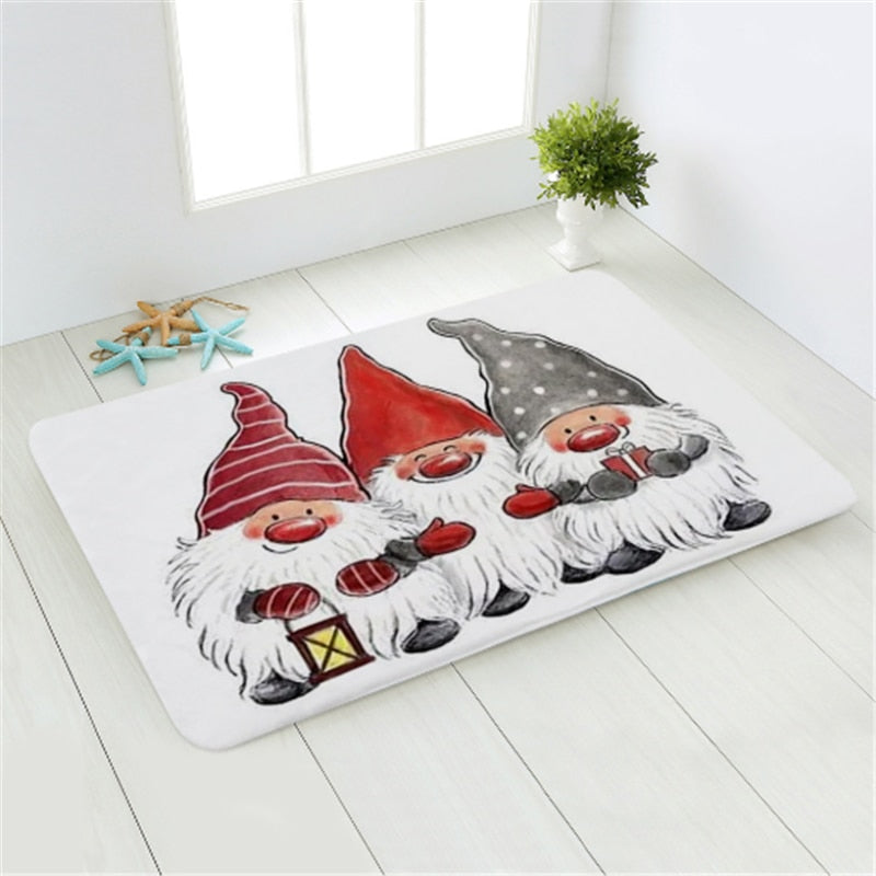 Santa Claus Christmas Mat Outdoor Carpet