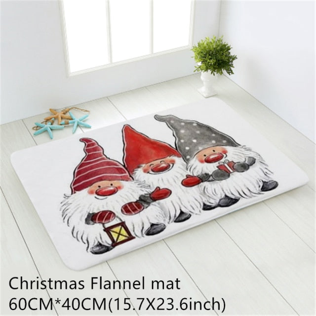Santa Claus Christmas Mat Outdoor Carpet