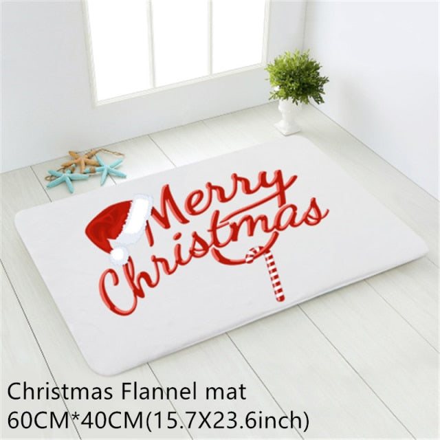 Santa Claus Christmas Mat Outdoor Carpet