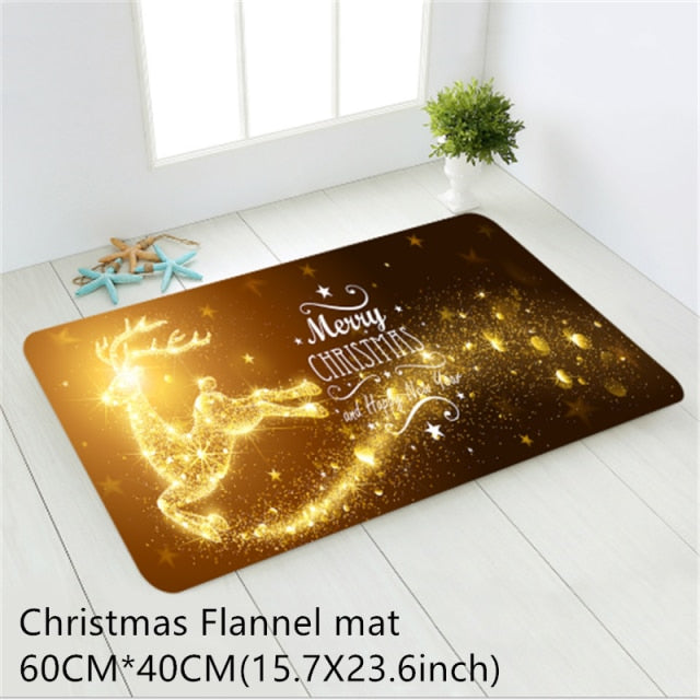 Santa Claus Christmas Mat Outdoor Carpet