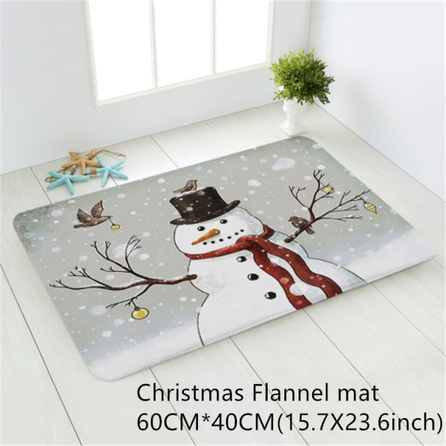 Santa Claus Christmas Mat Outdoor Carpet