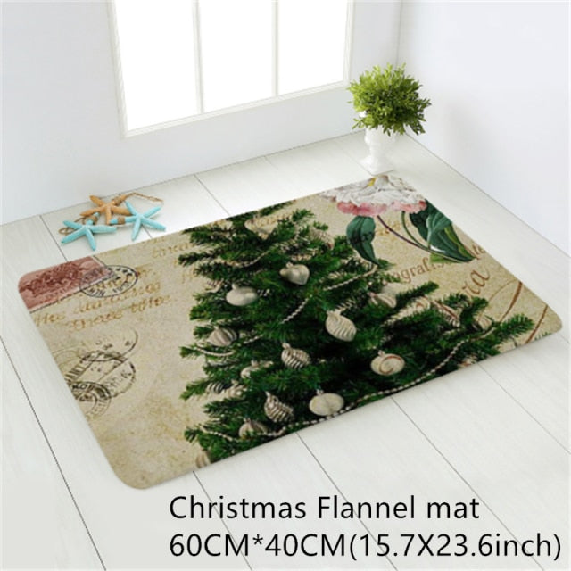 Santa Claus Christmas Mat Outdoor Carpet