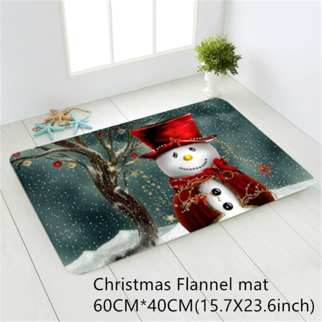 Santa Claus Christmas Mat Outdoor Carpet