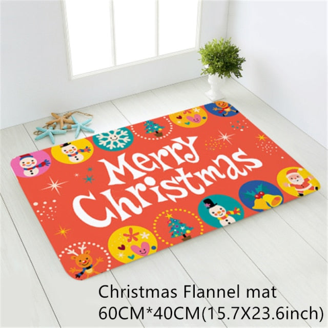 Santa Claus Christmas Mat Outdoor Carpet