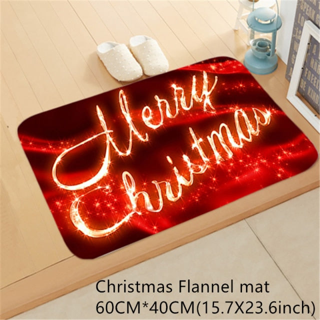 Santa Claus Christmas Mat Outdoor Carpet