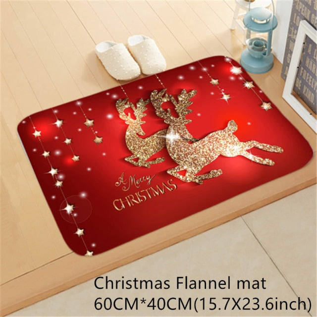 Santa Claus Christmas Mat Outdoor Carpet