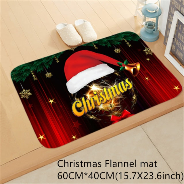 Santa Claus Christmas Mat Outdoor Carpet