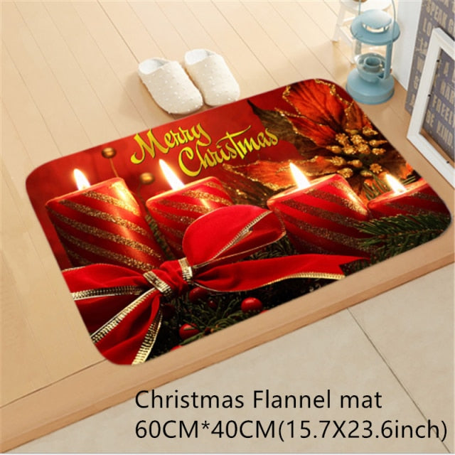 Santa Claus Christmas Mat Outdoor Carpet