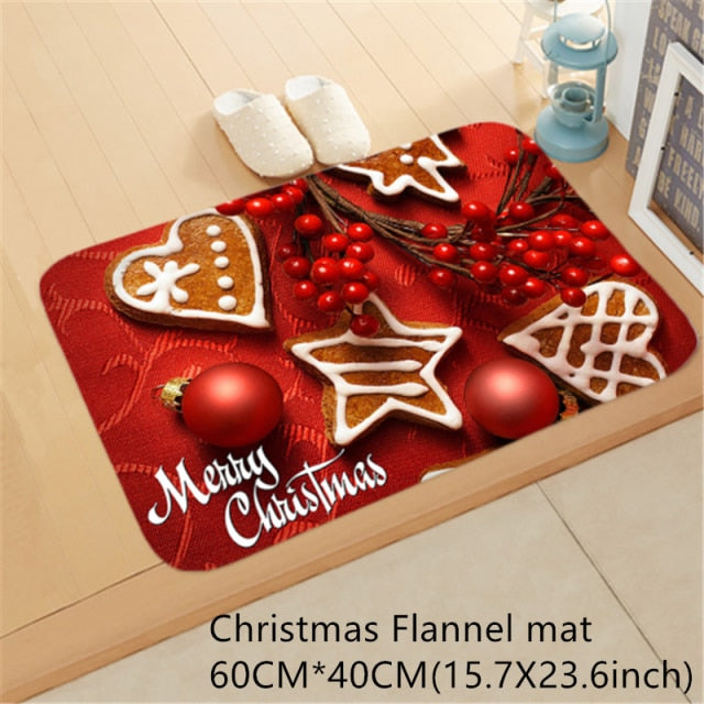 Santa Claus Christmas Mat Outdoor Carpet