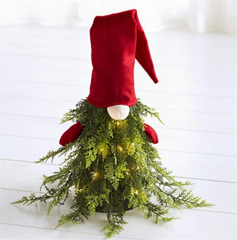 LED Lights Mini Christmas Luminous Tree Dwarf Ornaments