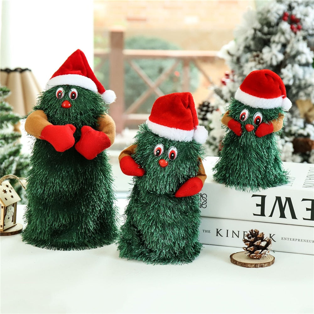 Electric Dancing Christmas Tree Plush Toy