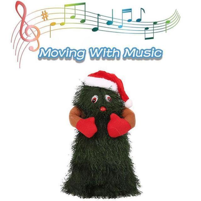 Electric Dancing Christmas Tree Plush Toy