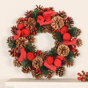 Artificial Pinecone Red Berries Flower Garland