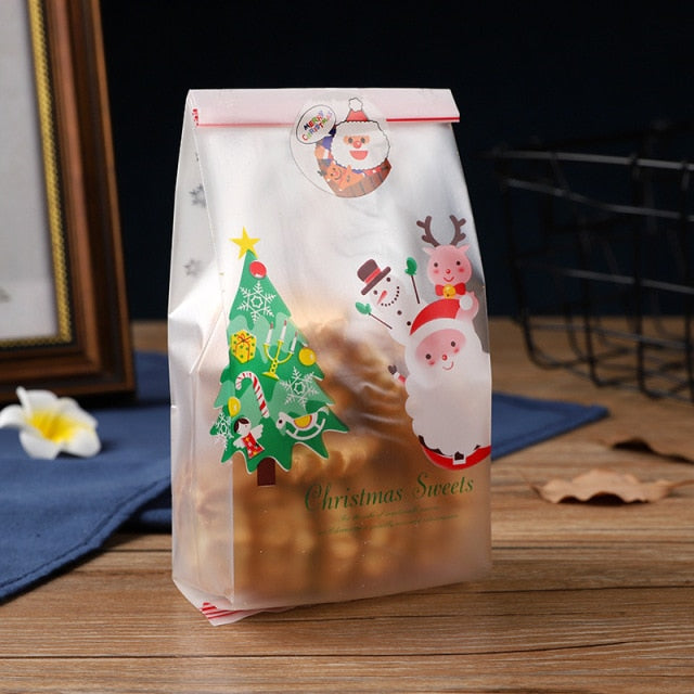 Christmas Plastic Bags For Cookies And Candies