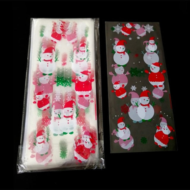 Christmas Plastic Bags For Cookies And Candies
