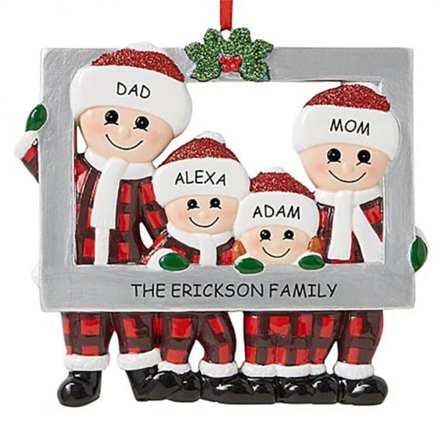 Family Christmas Pendant Ornament DIY Decor