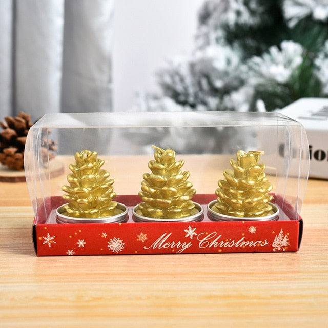 Creative Santa And Tree Shaped Christmas Candles
