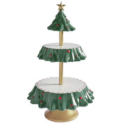 Christmas Two-Tier Resin Donuts Holder