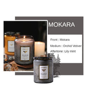 Fragrant Candles Glass Jars Smokeless Soy Wax Stress Relif Scented Candles