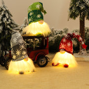 Christmas Gnome Lamp Luminous Plush Long-Iegged Old Xman Doll