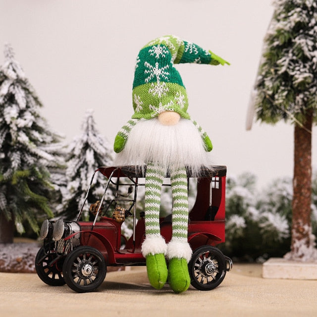 Christmas Gnome Lamp Luminous Plush Long-Iegged Old Xman Doll