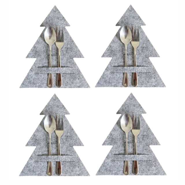 Christmas Tree Cutlery Holder Pad