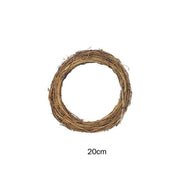 10cm/15cm/20cm Rattan Ring Artificial Flowers Garland Dried Plants Frame - Christmas Trees USA