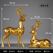 Geometric Deer Figurine LED For Decorations