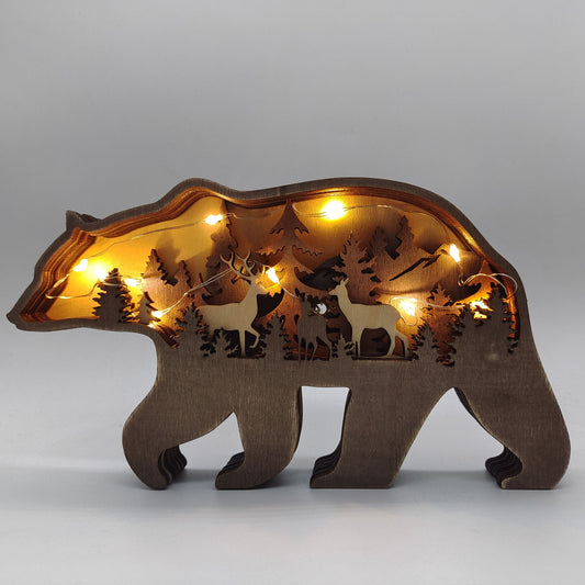 Creative Wooden 3D Crafts For Christmas Decoration
